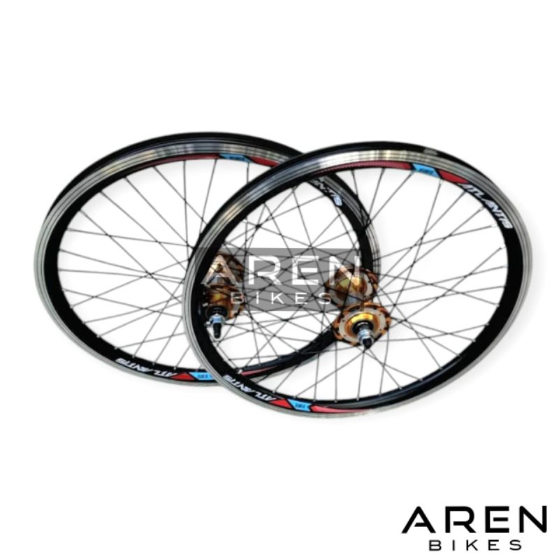 Jual WHEELSET SEPEDA 20 INCH ATLANTIS BMX RODA JADI TINGGAL PASANG SIAP ...