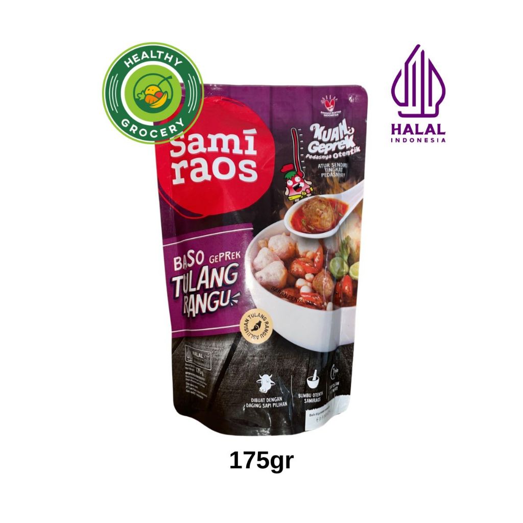 Jual Sami Raos Bakso Geprek Tulang Rangu 175gr / Bakso Aci Geprek
