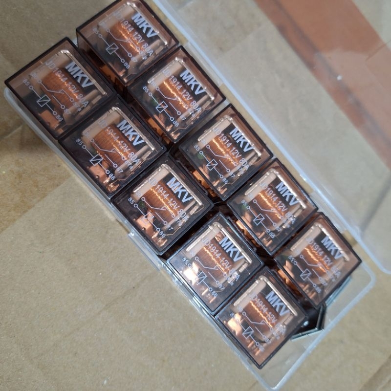 Jual Paket Relay TRANSPARAN Kaki 5 12Volt 80 Ampere ISI 10 pcs | Shopee ...