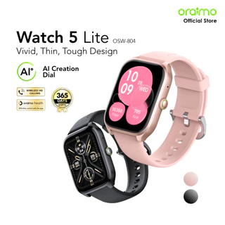 (NEW LAUNCHING) oraimo Watch 5 Lite Smartwatch OSW-804 Jam Tangan Pintar Layar Besar 2.01'' Bluetooth Baterai Tahan Lama Tahan Air Debu AMOLED Android Smartwatch Health Watch Jam 100+ Mode Olahraga IP68