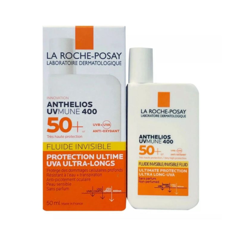 La Roche-Posay Fluide Anti-Taches SPF 50+ - Protection UVA/UVB Très Longue - Écran Solaire Minéral
