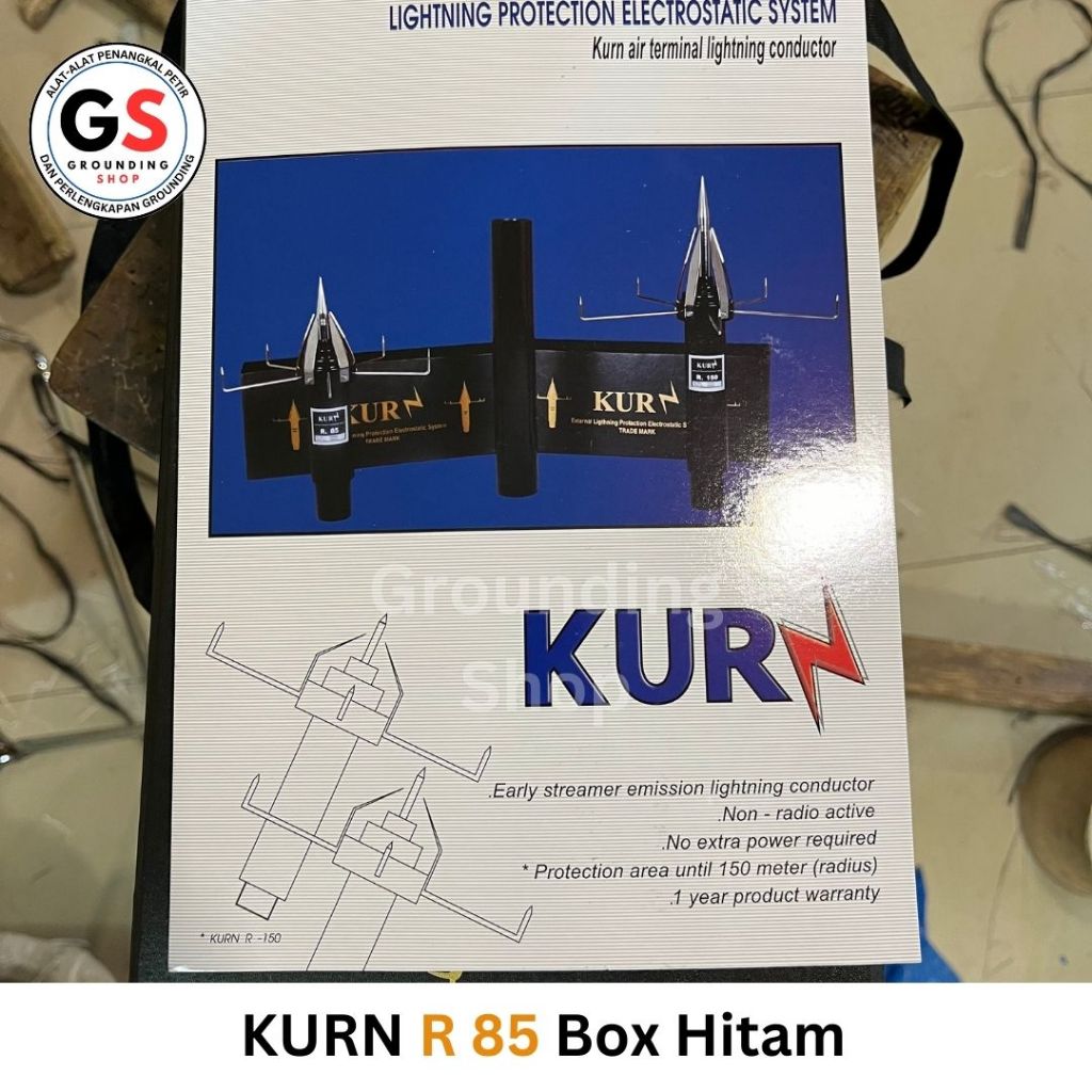 Jual KURN R 85 Box Hitam / Alat Penangkal Petir Kurn Box Hitam Tipe ...