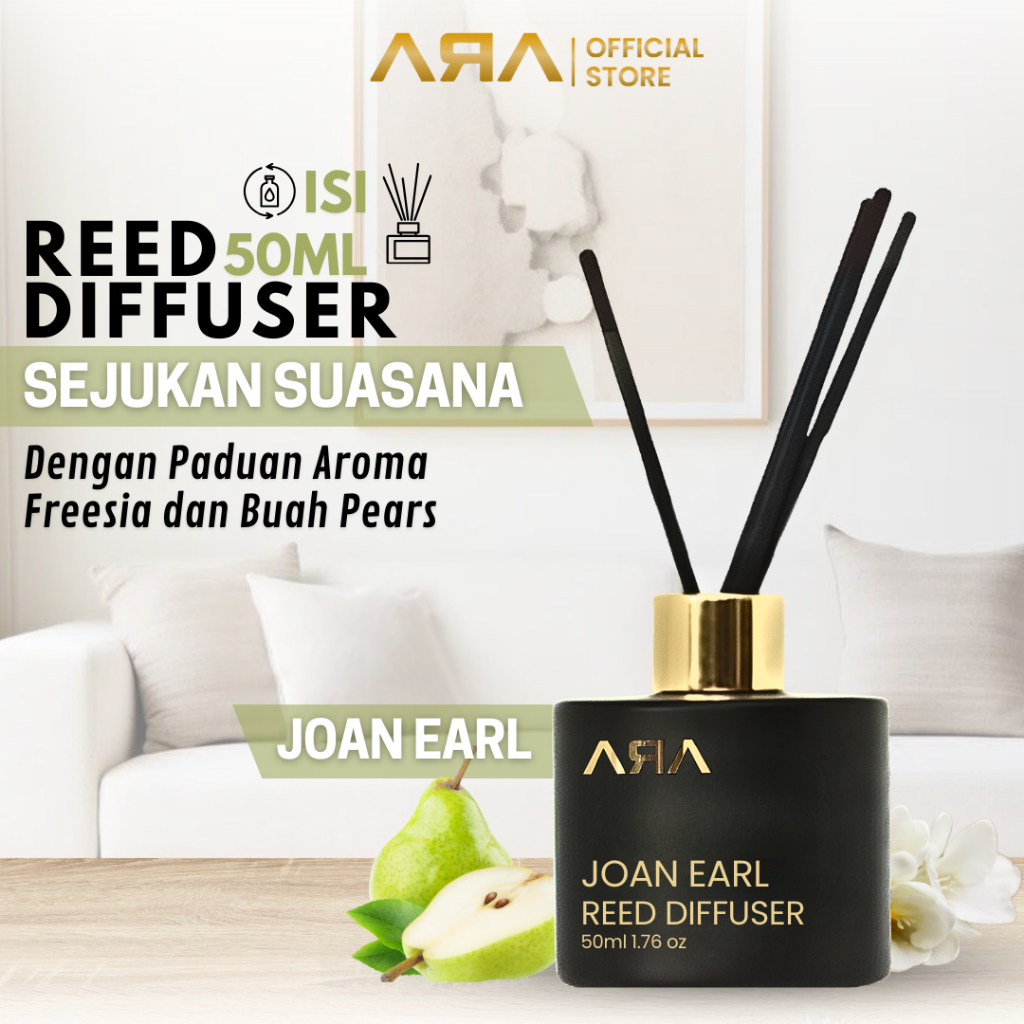 Jual Rumah Wangi ARA Reed Diffuser Pears Fresh Pengharum Pewangi ...