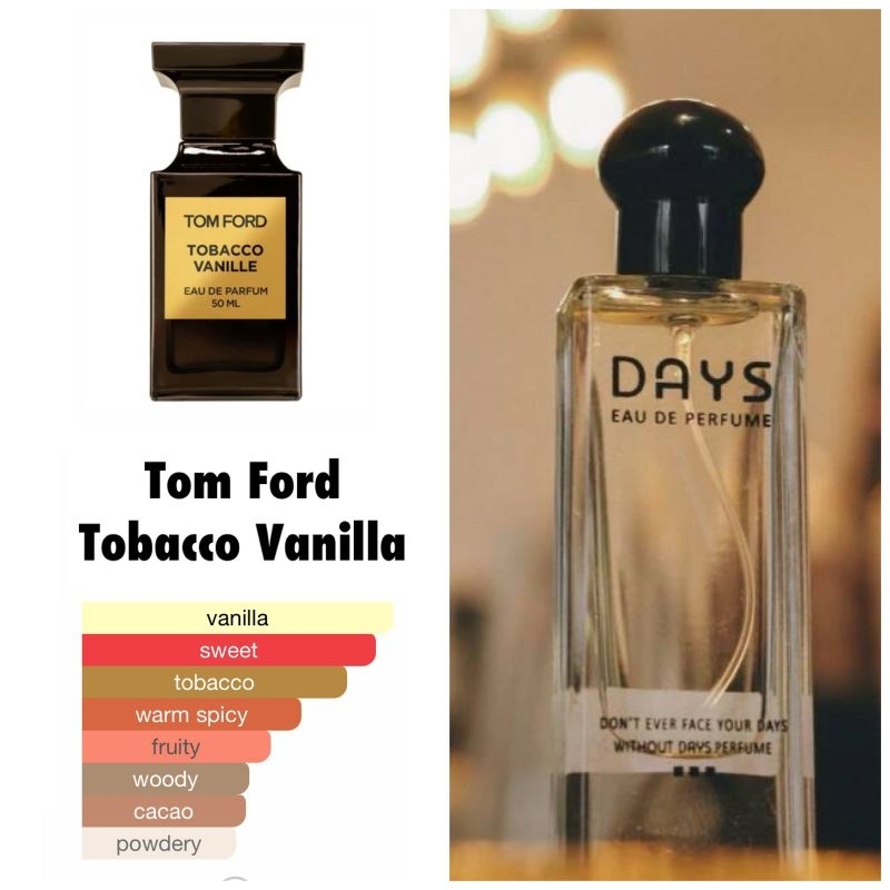 Jual DAYS PARFUME inspired by Tom Ford Tobacco Vanilla Shopee
