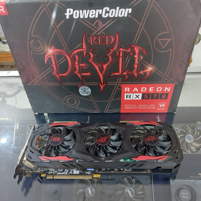 Jual RX 570 4GB Red Devil Triple Fan Mulus Normal Lengkap | Shopee ...