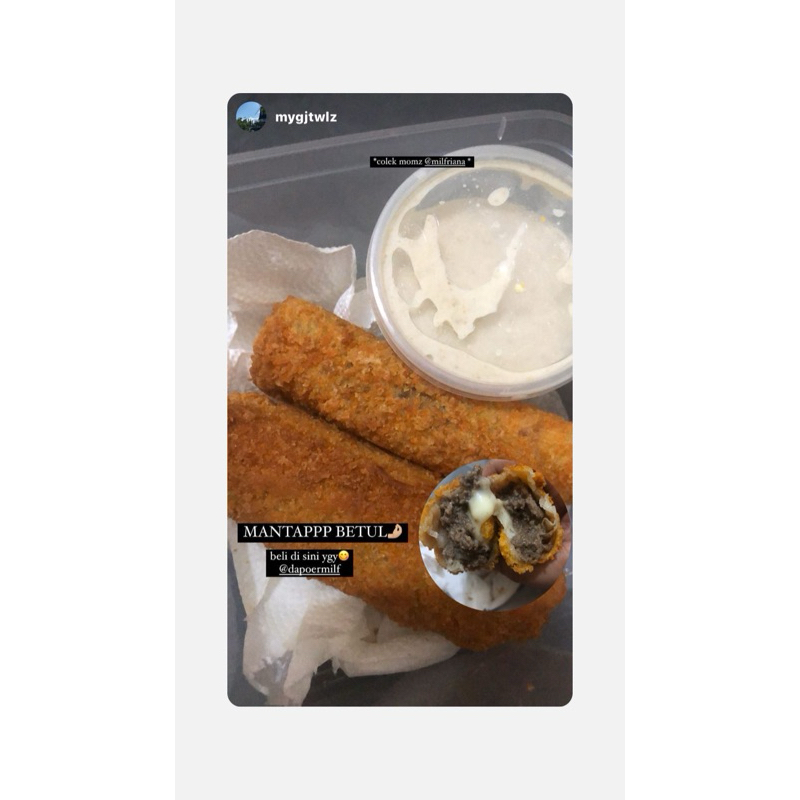 Jual (GORENG) BEEF RISOL WITH MUSHROOM TRUFFLE SAUCE | Shopee Indonesia