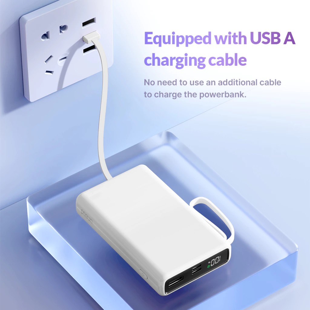 UNEED MultiBox F10 Powerbank Built in Cable QC 10000mAh 22.5W- UPB246