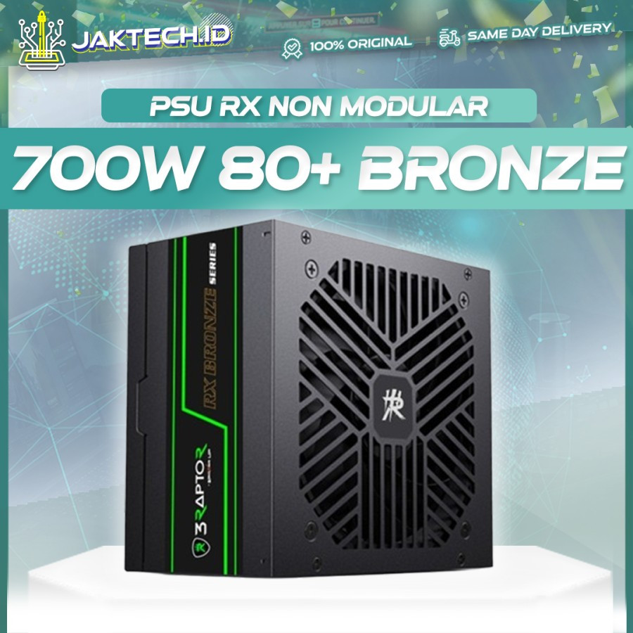 Jual PSU RAPTOR RX-700 700Watt / 650 80+ Plus BRONZE ATX DC | Power ...