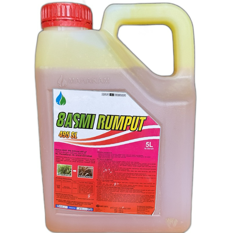 Jual HERBISIDA BASMI RUMPUT 495 SL 5 LITER MAHAKAM/RACUN SISTEMIK ...