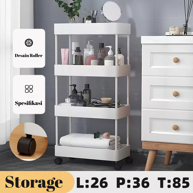 Jual Factory Outlet Rak Susun Serbaguna 4 Tingkat Bahan Plastik Dengan ...