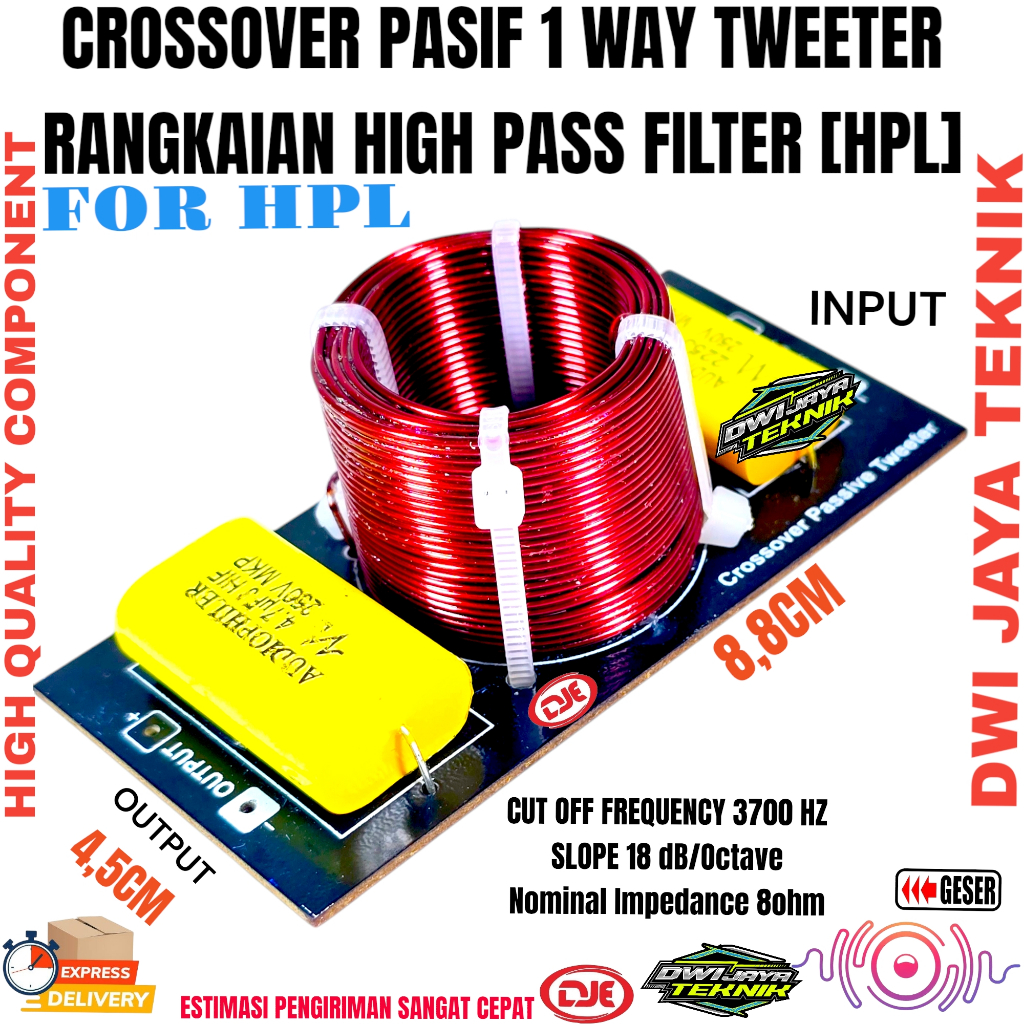 Jual Crossover Pasif Tweeter HPL Character Pedas Tweeter DJE.01 ...