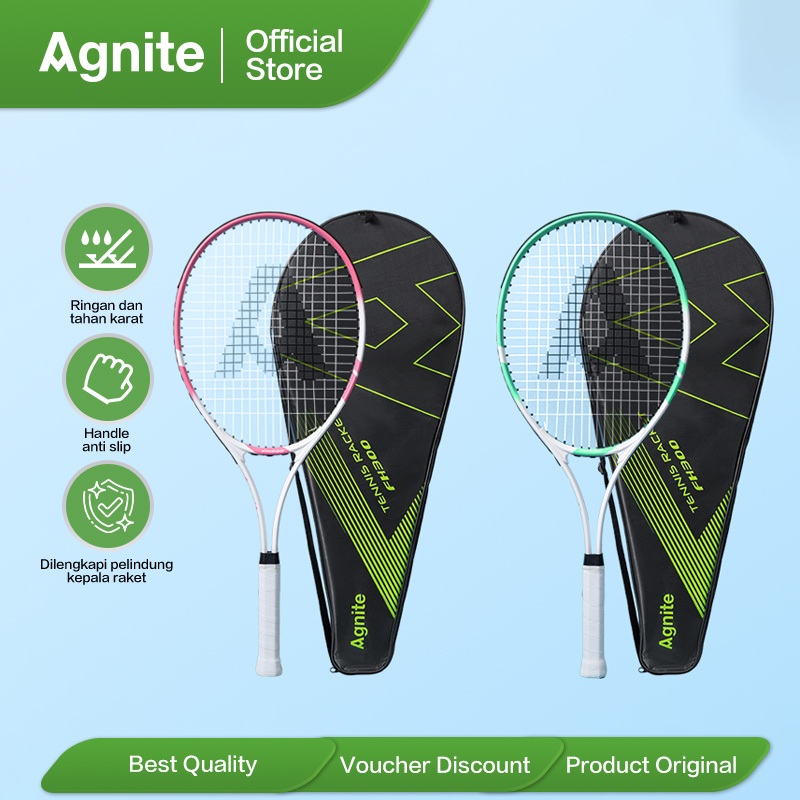 Jual Agnite Raket Tenis / Tennis Racket Lapangan Ringan Anti Slip FH300 ...