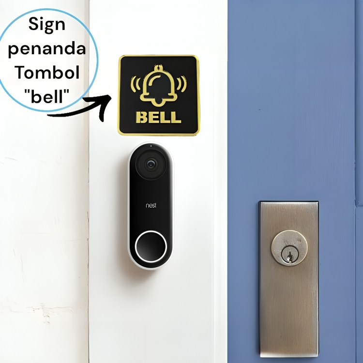 Jual sign akrilik TEKAN BELL PREMIUM sign board papan AKLIRIK 2 LAPIS ...
