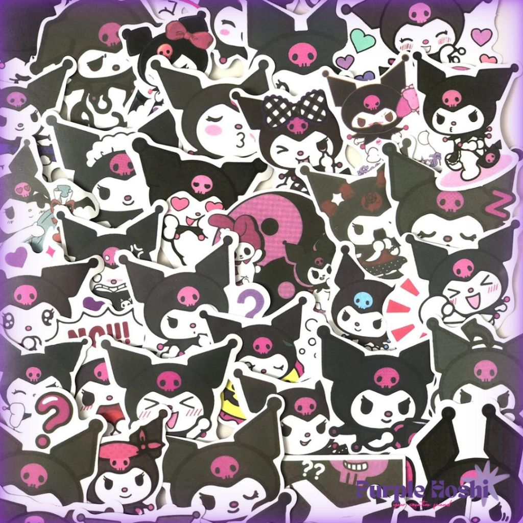 Jual Purple Hoshi Sticker Set 50-100 Pcs Sticker Deco Cute DIY Buku ...