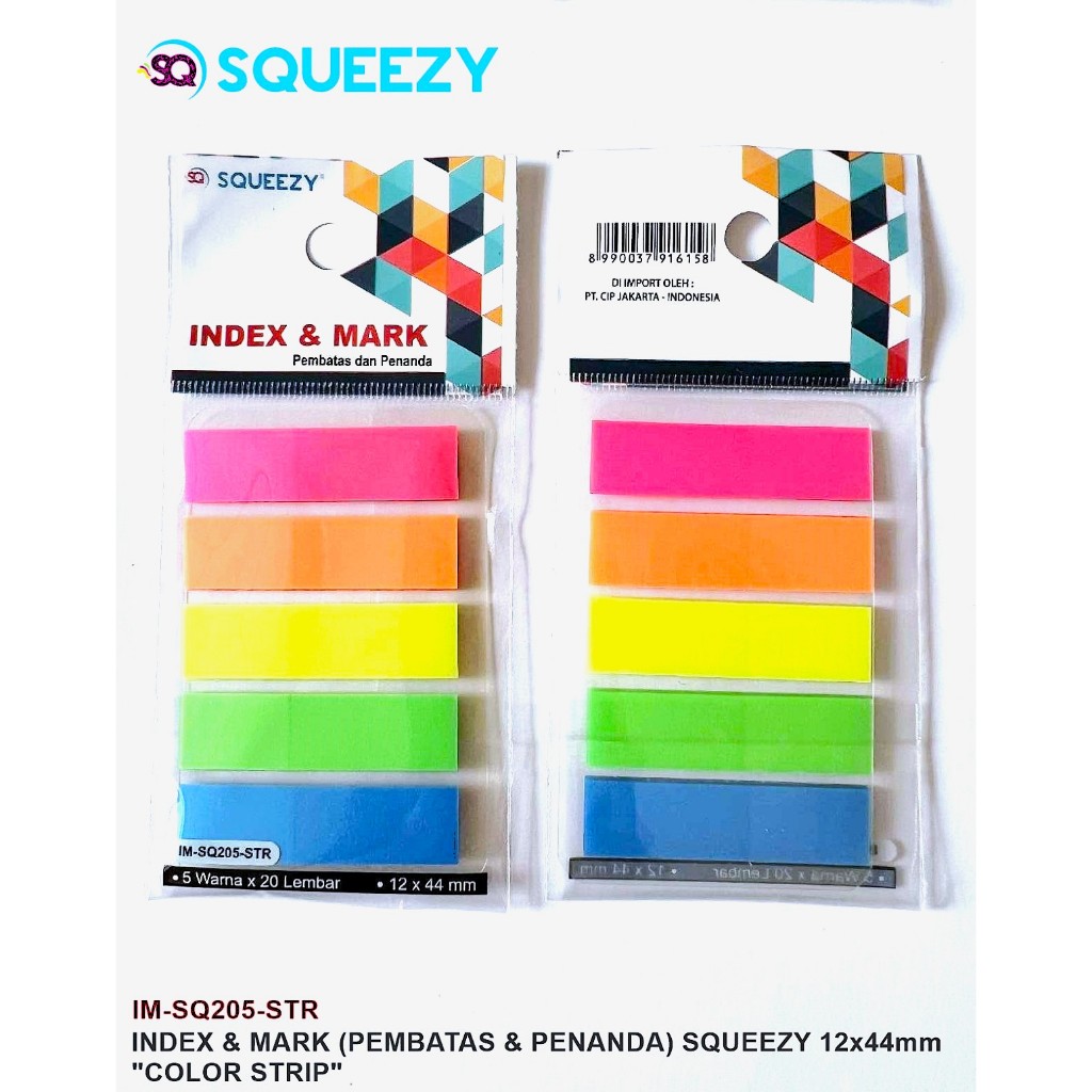 Jual SQUEEZY Sticky Notes Index & Mark IM SQ-205 STR (plastik) | Shopee ...