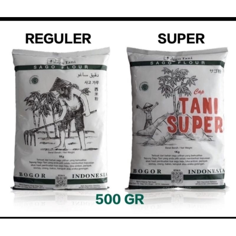 Jual Tepung Sagu cap Tani Super dan Regular 500gr | Shopee Indonesia