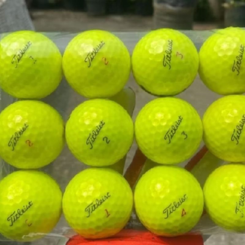 Jual Bola Golf vi1 & v1x kuning grade B 12 pcs | Shopee Indonesia