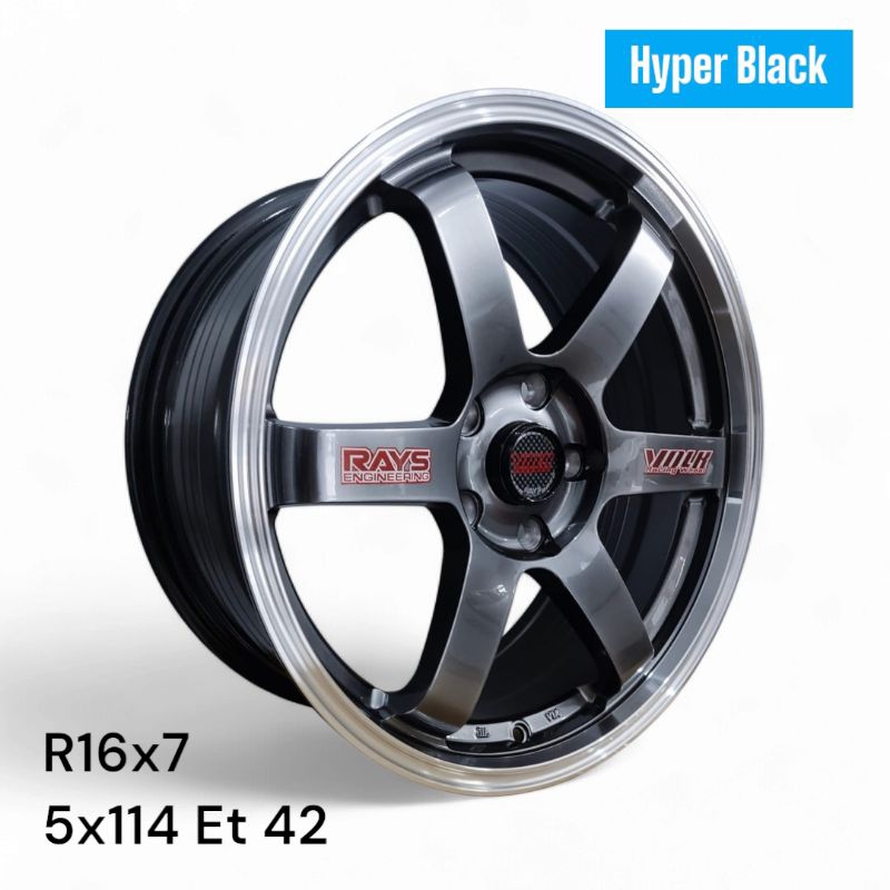 Jual Velg Volk Rays Te37 R16 Pcd 5 x 114 Lebar 7 Et 42 | Shopee Indonesia