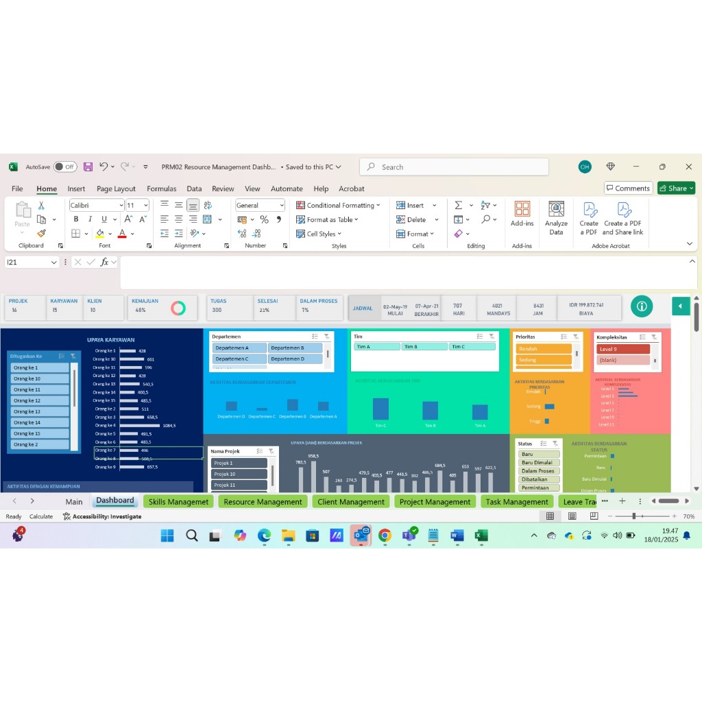 Jual Ultimate Project Planner: Solusi Pintar untuk Monitoring dan ...