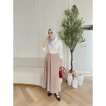 Cellie Kulot Pleats Wanita Celana Kulot Wanita Celana Casual Formal Daily Furano Premium