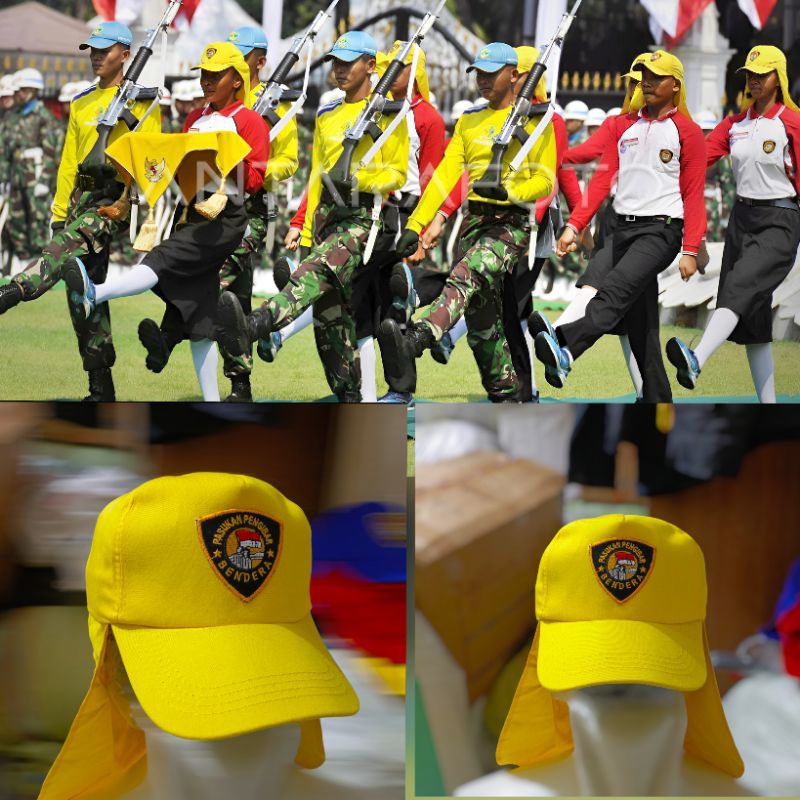 Jual Topi Pelatihan Paskibra warna kuning | Shopee Indonesia