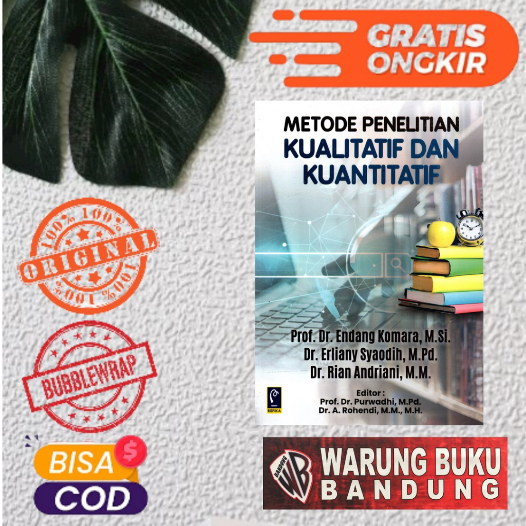 Jual BUKU METODE PENELITIAN KUALITATIF DAN KUANTITATIF - PROF. DR ...