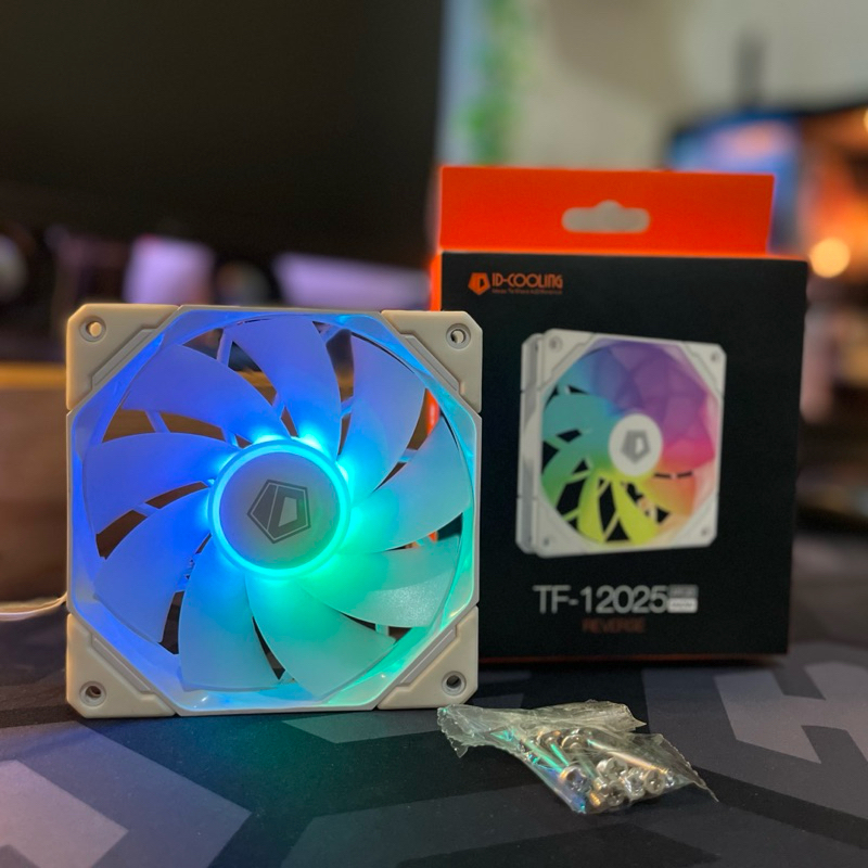 Jual ID-COOLING TF-12025 ARGB SNOW REVERSE 120mm PWM Fan | Shopee Indonesia