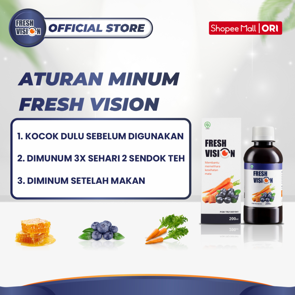 Jual Paket 2 Box Fresh Vision Madu Herbal Alami Atasi Masalah Mata ...