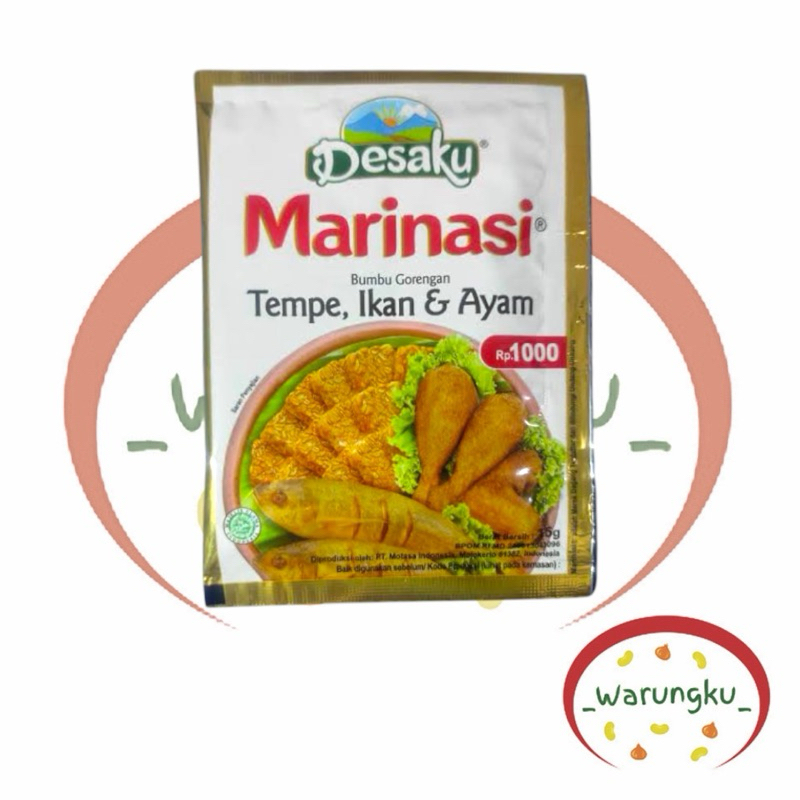 Jual DESAKU Marinasi Tempe Ikan Ayam 1Pcs Bumbu Gorengan | Shopee