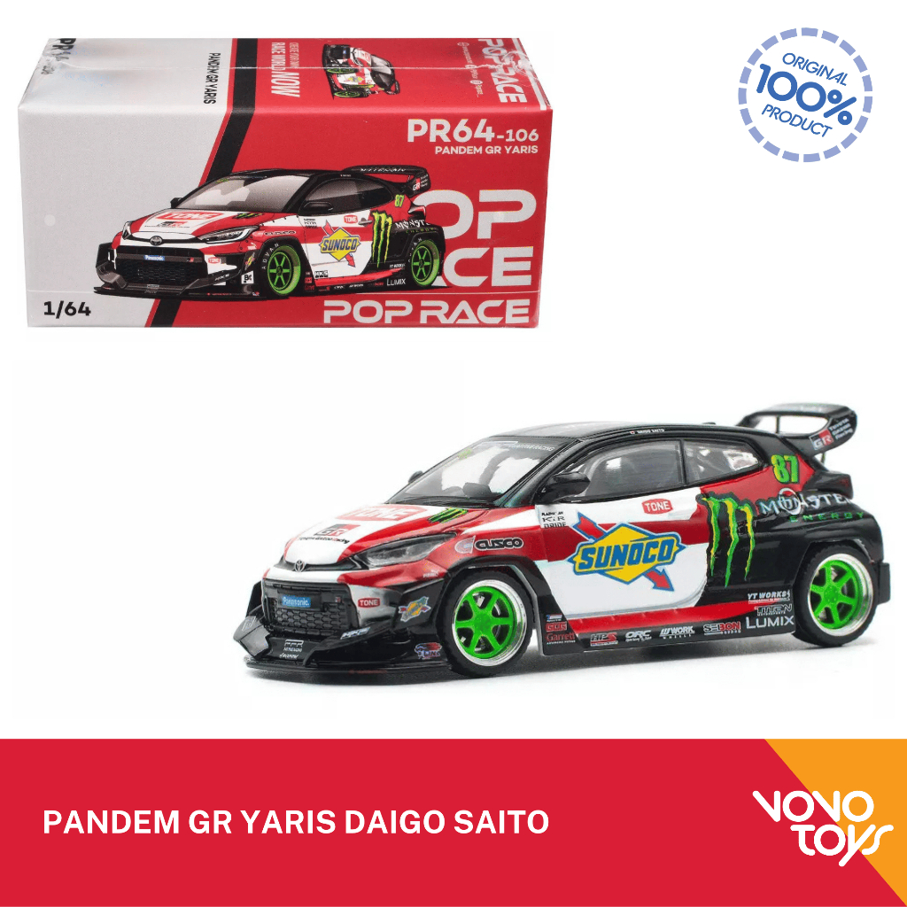 Pop Race 1:64 Toyota Pandem GR Yaris PR64-106 – Super Mini