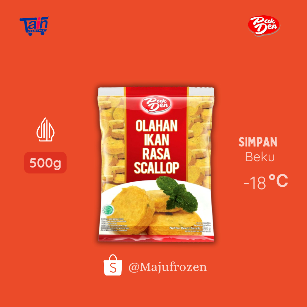 Jual PAK DEN Ikan Olahan Rasa scallop 500gr | Shopee Indonesia