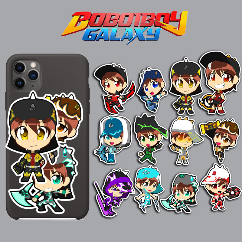 Jual Stiker Kartun boboiboy Sticker WaterProof Premium isi 12 pcs ...