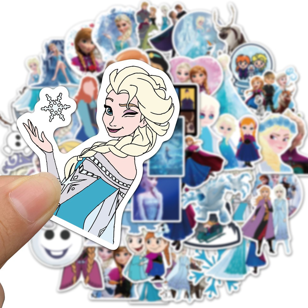 Jual Stiker Kartun Frozen 2 Paper Sticker WaterProof Premium isi 13 pcs ...