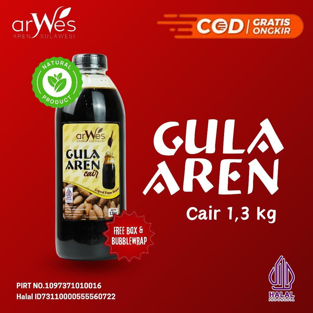 Jual Aren Sulawesi Liquid Brown Sugar 1,3kg Botol - Arwes | Shopee ...