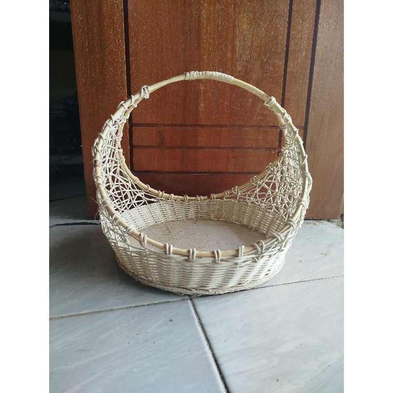 Jual Keranjang Rotan Model Cicin Satuan Size Besar | Shopee Indonesia
