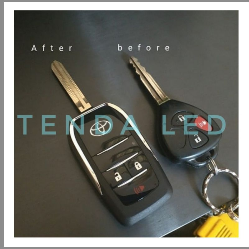 Jual Casing Lipat Flip key Toyota Innova Hilux Fortuner 2 dan 3 tombol ...