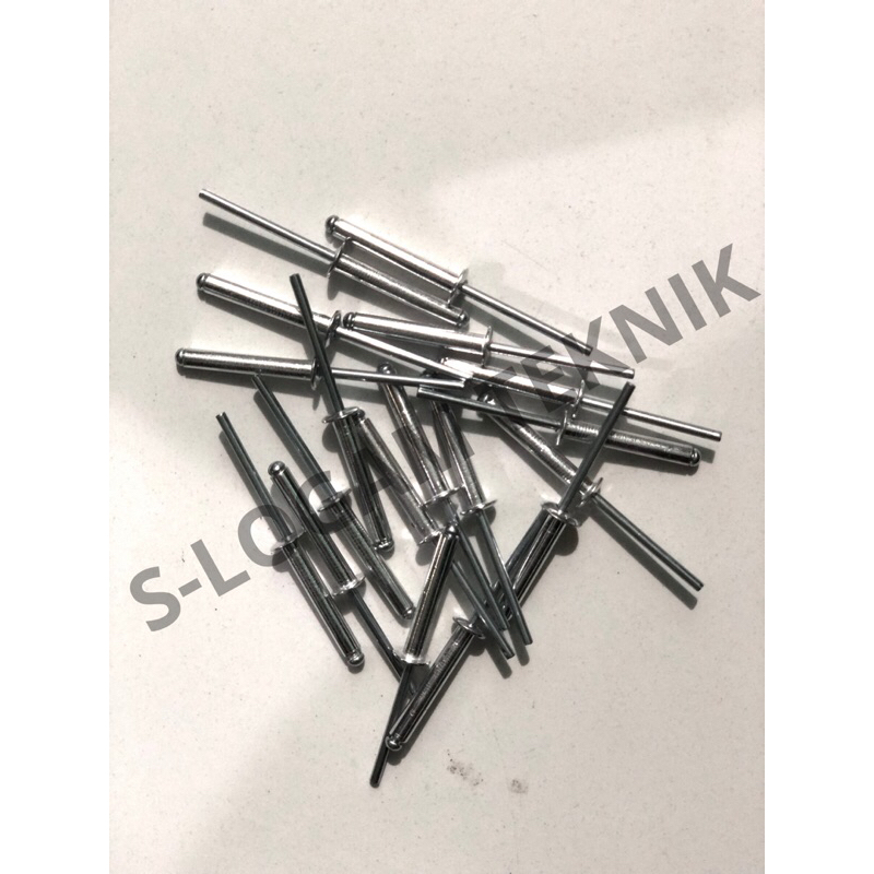 Jual Paku Rifet Rivet 4.0 x 25 mm HAFAS Aluminium Stainless Steel ...