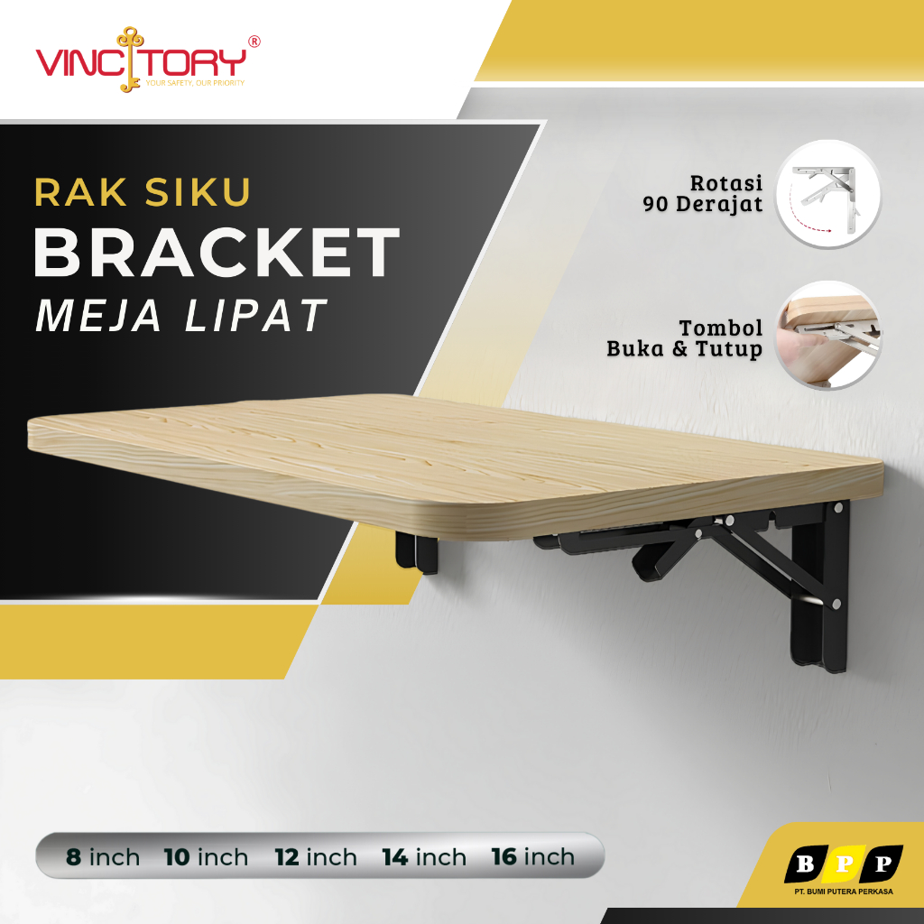 Jual Siku Rak Dinding Lipat Meja Ambalan Minimalis VINCITORY | Bracket ...