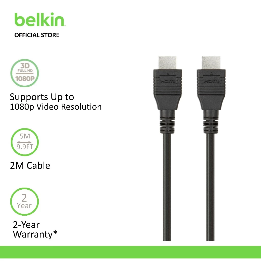Belkin F3Y020bt High Speed HDMI Cable with Ethernet