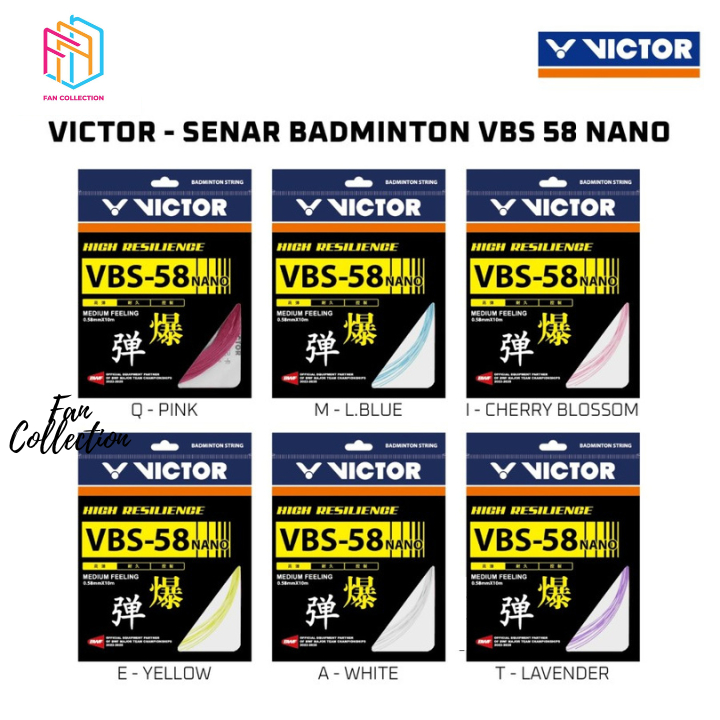 Jual Senar Raket Badminton Victor VBS 58 Nano VBS 58 N | Shopee Indonesia