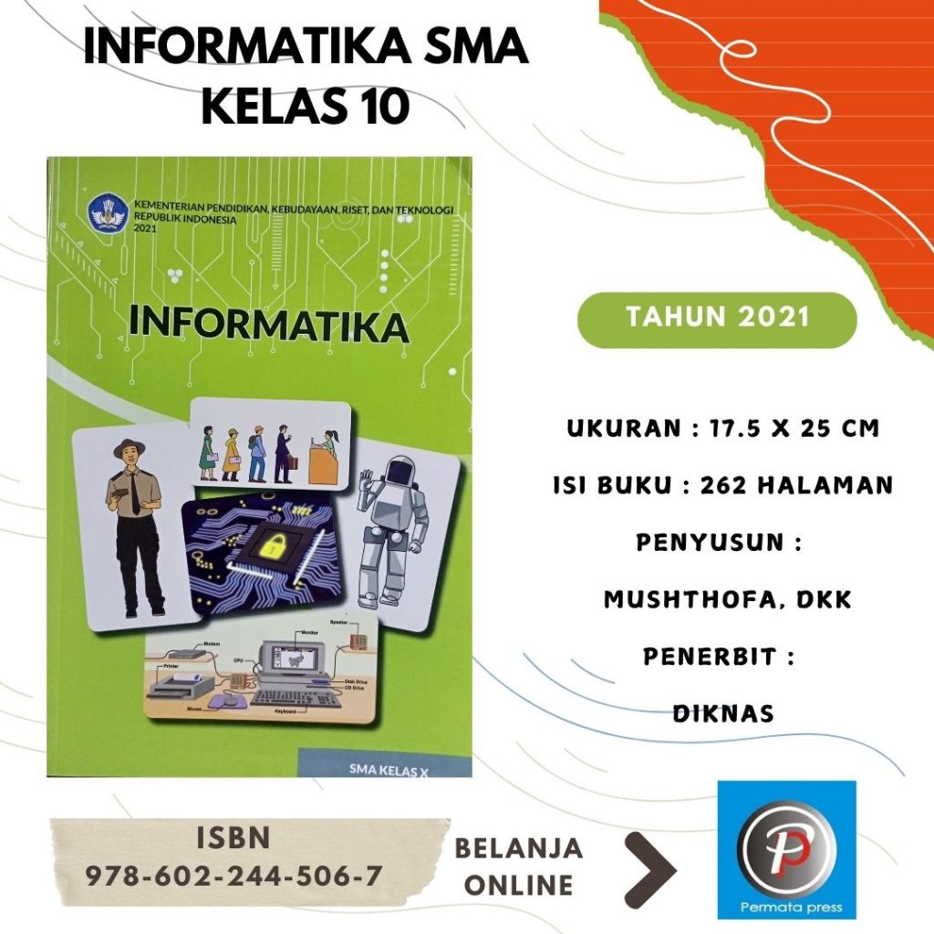 Jual INFORMATIKA SMA KELAS 10 - KURIKULUM MERDEKA | Shopee Indonesia