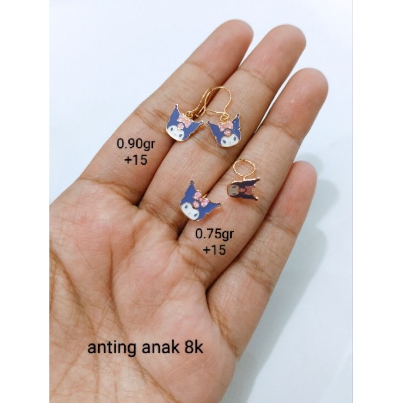 Jual anting emas karakter kuromi 8k | Shopee Indonesia
