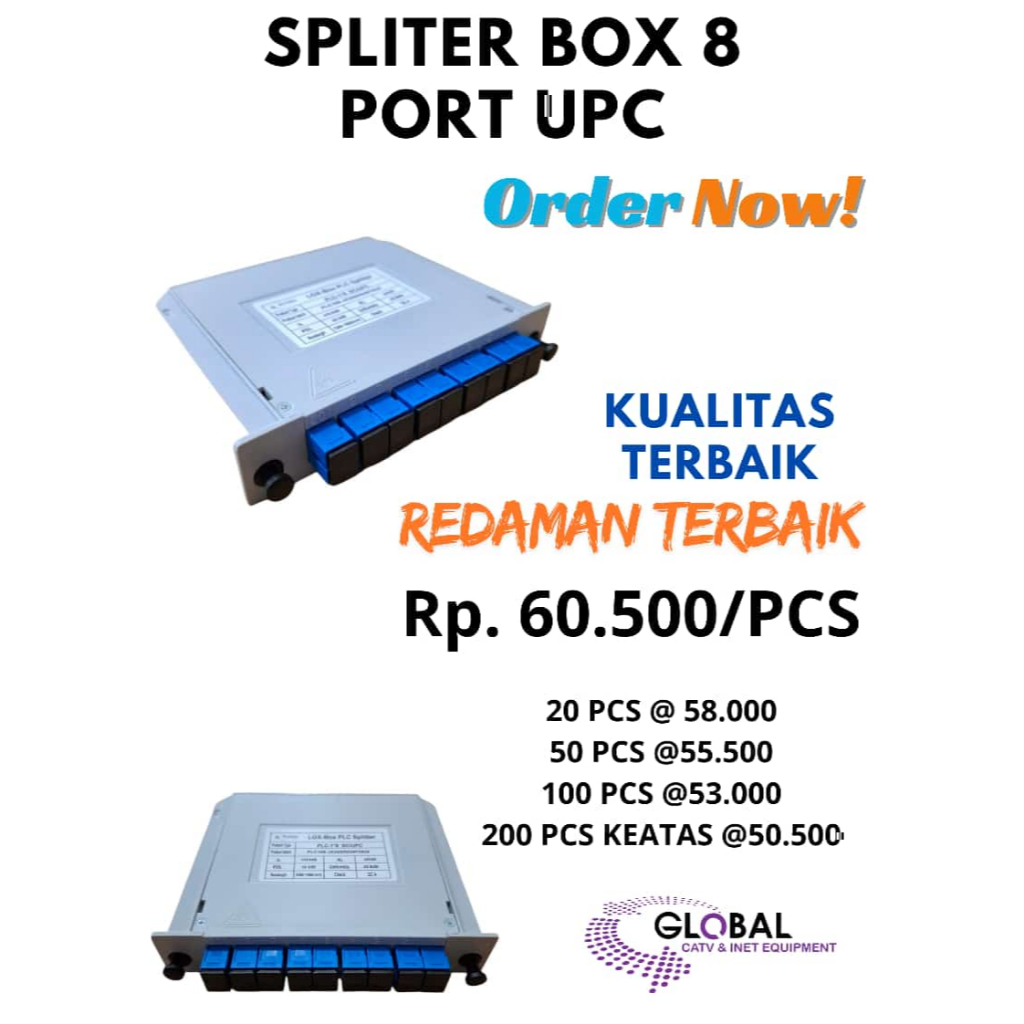 Jual SPLITER BOX 8 PORT UPC GLOBAL | Shopee Indonesia