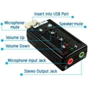 Jual Soundcard USB Mini 7.1 Channel / Sound Card USB 7.1 External MTECH ...