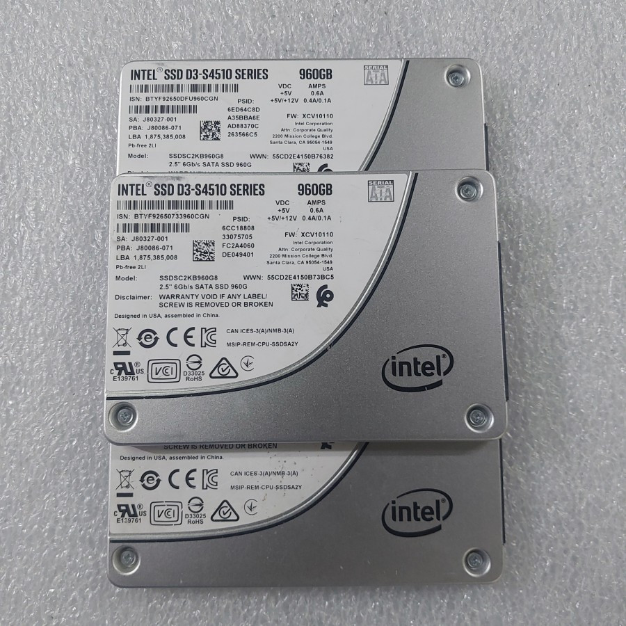 Jual hardisk ssd 960gb INTEL ori copotan server murah bukan 120gb 128gb ...