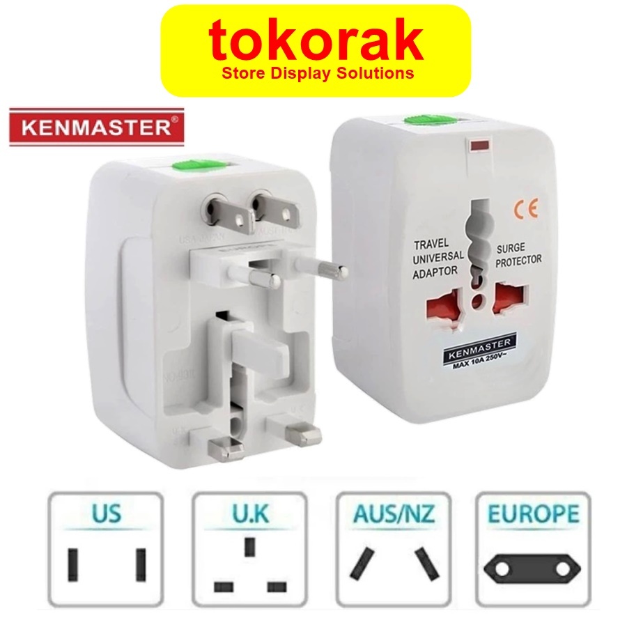 Jual STEKER ADAPTOR KENMASTER INTERNATIONAL UNIVERSAL STEKER PLUG ...