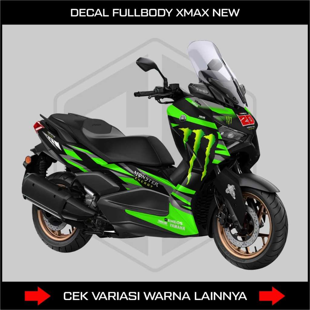 Jual DECAL FULL BODY MOTOR XMAX 250 NEW / STICKER DECAL XMAX NEW ...