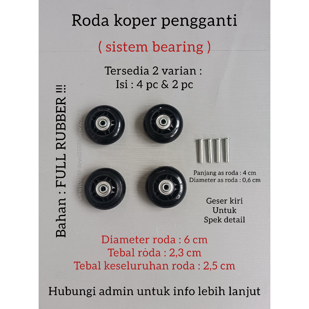 Jual RODA KOPER, RODA REPLACEMENT, BERING RODA | Shopee Indonesia
