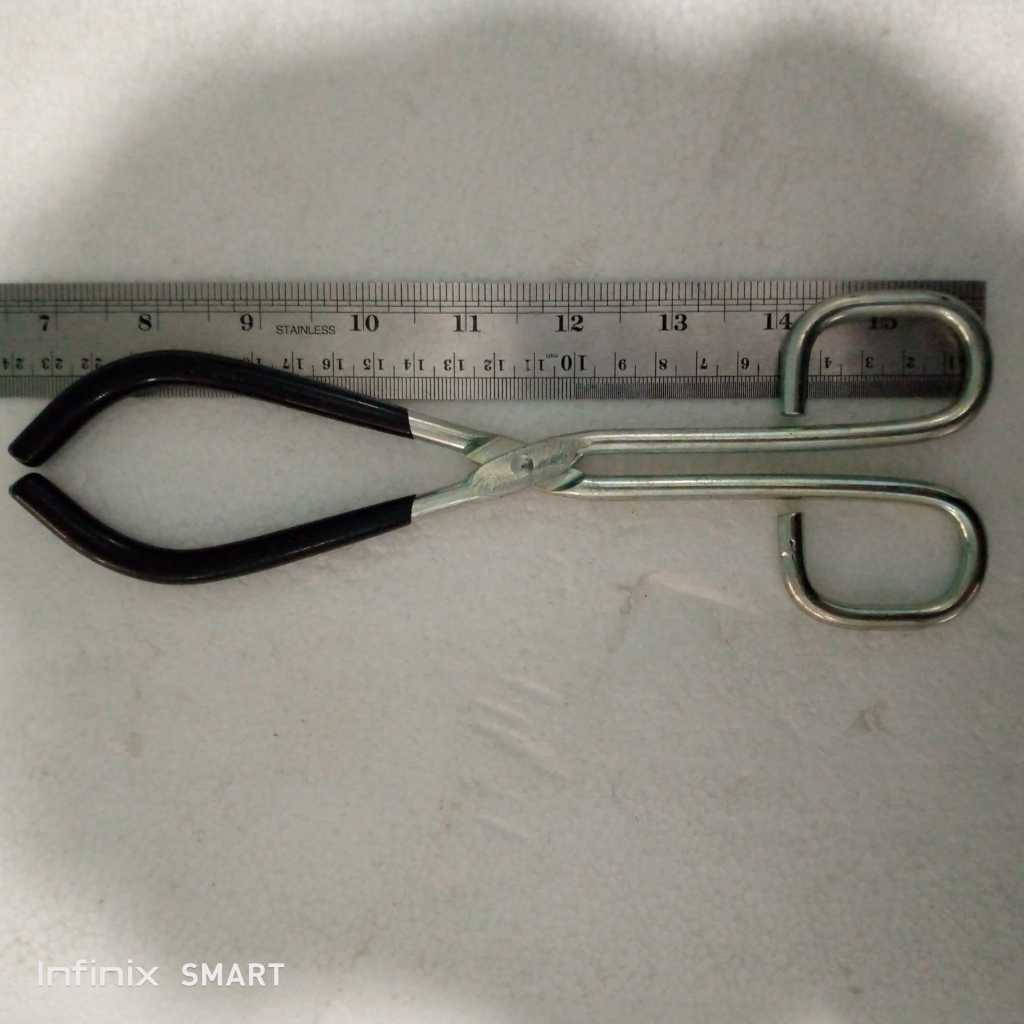 Jual Tang / Tongs Beaker Gelas Kimia Stainless Stell | Shopee Indonesia