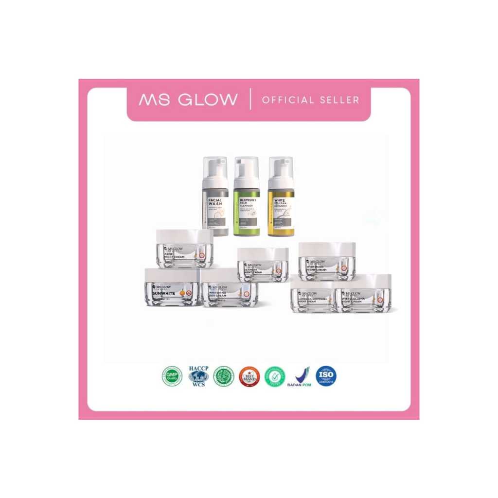 Jual MS GLOW PAKET REGIMEN NEW PAKET WHITENING/ACNE/ULTIMATE/LUMINOUS